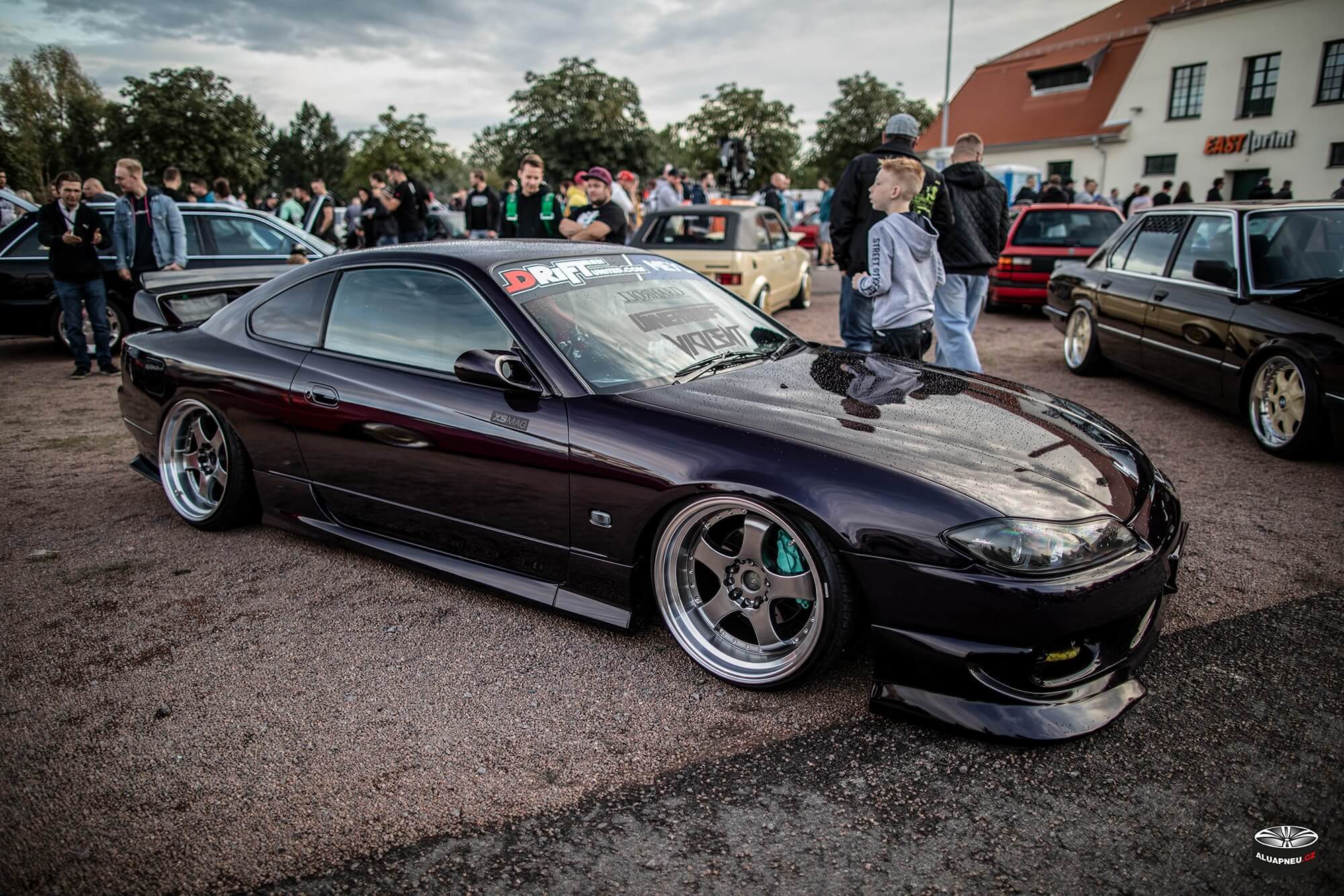 Alu kola Nissan Silvia S15 - XS Classic Carnight 5.0 - Drážďany tuning sraz 2019 - www.aluapneu.cz