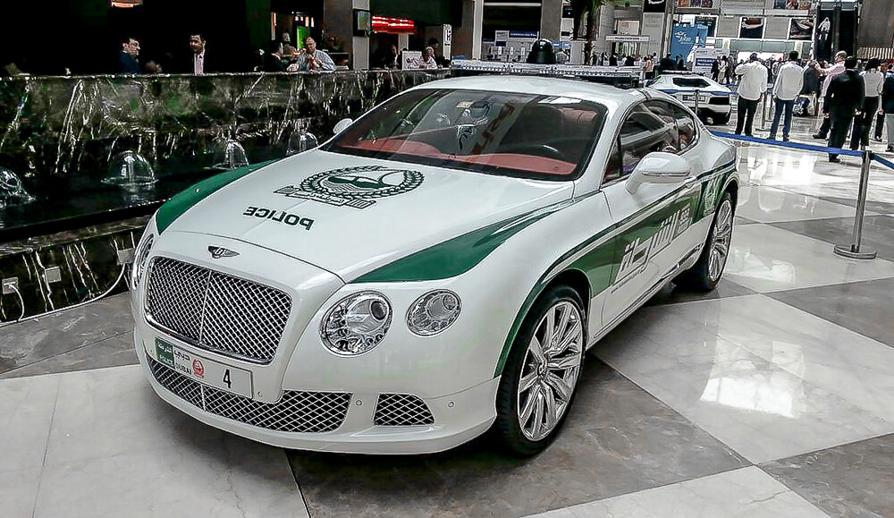 Policejní Bentley Continental Gt - Dubai